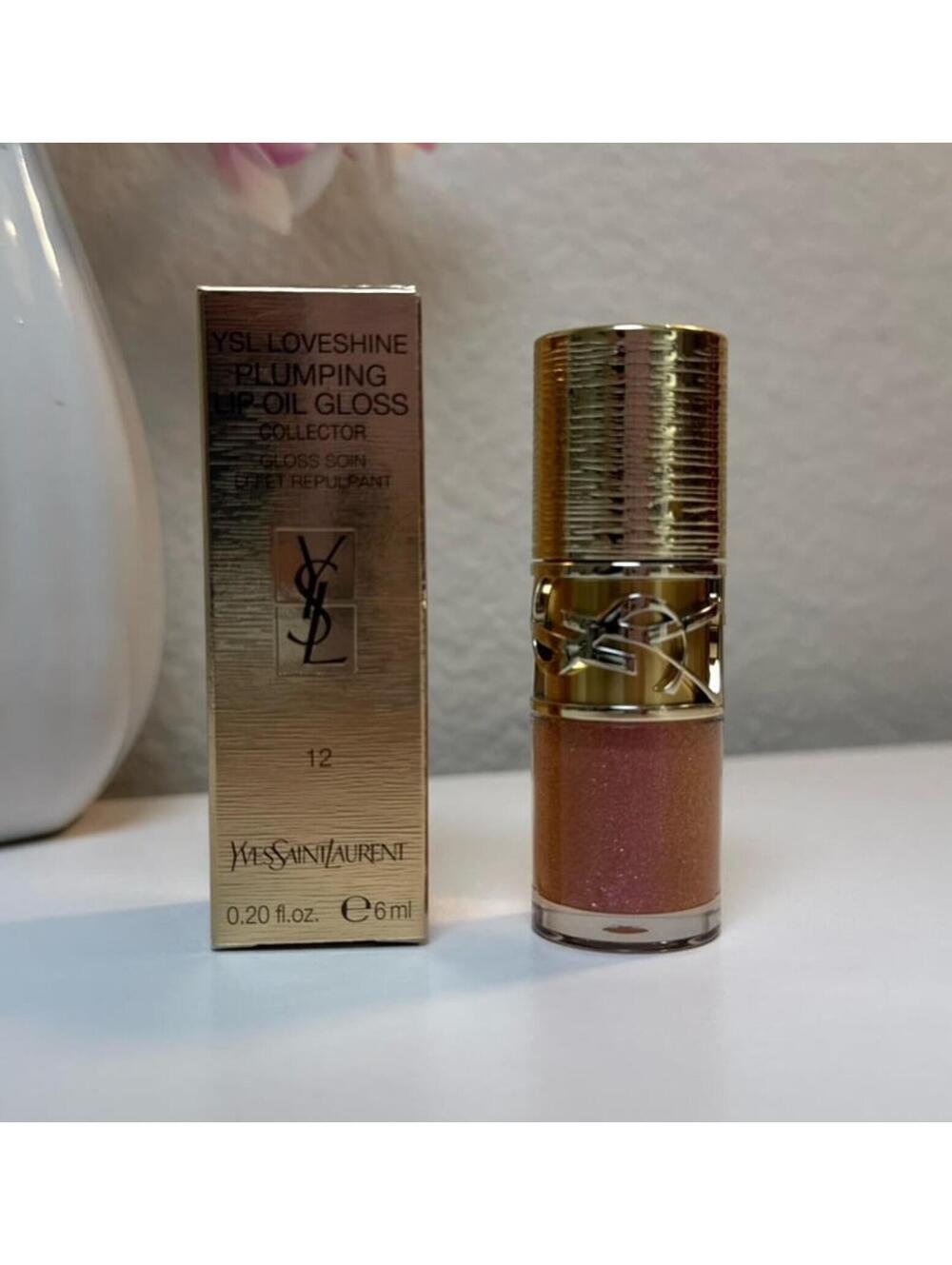 YSL Loveshine Plumping Lip Oil Gloss in shade 12 Honey Moon